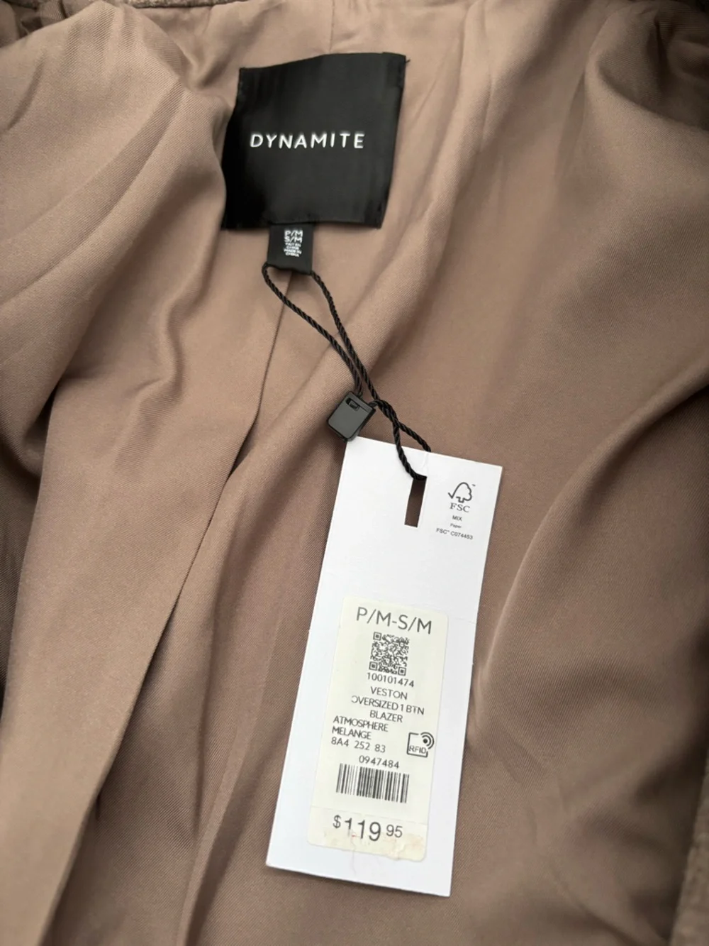 Dynamite Oversized Melton Blazer - Picture 7 of 8